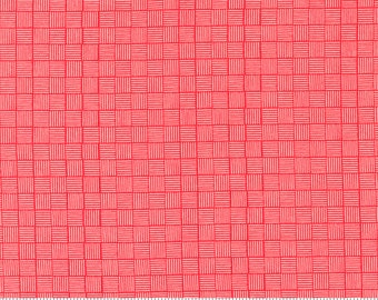 Moda Sincerely Yours Waffle Geranium (37616 13)  1/2 Yard Increments