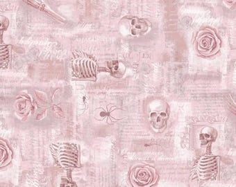 Studio E Pretty Scary Rose by Lilac Bee Designs (8947-29 ROSE) 1/2-YD Increments