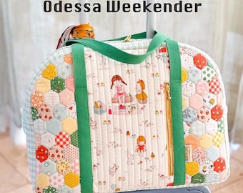 Odessa Weekender Bag Pattern from Sewing Illustration by Minki Kim