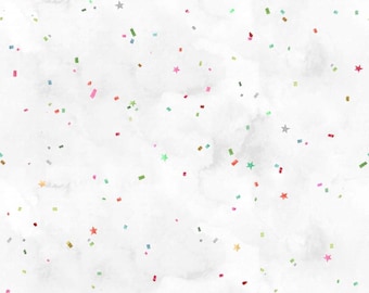 Henry Glass Christmas in Color Confetti Tissue Rainbow (2445-108) 1/2-YD Increments