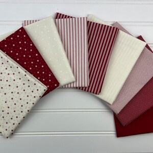 Moda Dear Santa FQ Bundle (CC 49260) Red and White FQ Bundle