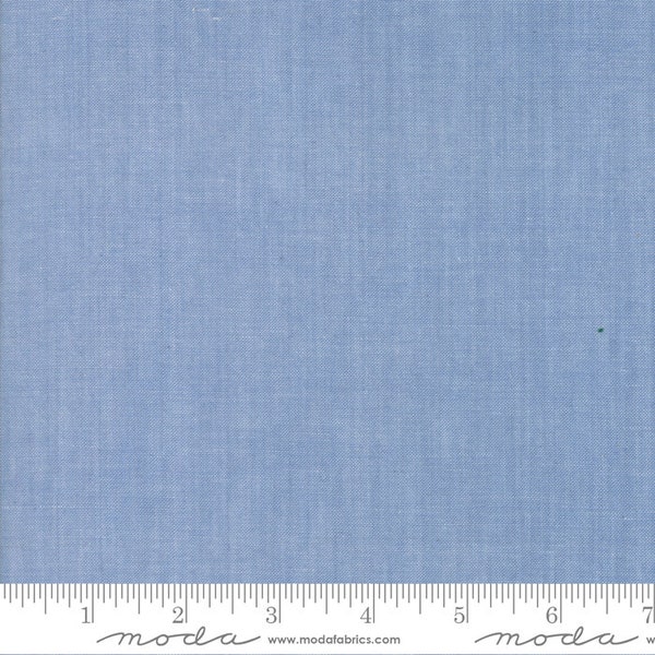 Moda Chambray Light Blue*12051 16*1/2 Yard Increments*Chambray*Light Blue Chambray*Light Blue Denim*Denim*Levi Material*Light Weight Denim*