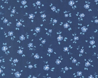 Moda Blueprint Grace Navy Tonal (55331 36) by Camille Roskelley 1/2-YD Increments