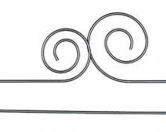 20in Double Scroll Split Hanger from Ackfeld Manufacturing*Mini Quilt Hanger*Quilt Hanger*20 inch Quilt Hanger*Wall Quilt Hanger*Mini Hanger