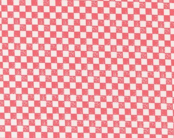 Moda Love Blooms Checkers Lipstick (5224 13) 1/2-YD Increments*Lella Boutique*Valentine Check Fabric*Valentine Fabrics*Love Blooms*