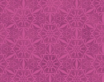 Benartex New World Pangea Amethyst (1629465B) 1/2-YD Increments*Geometric*New World*Bright Rainbow Fabric*Rainbow*Rob Appell New World*
