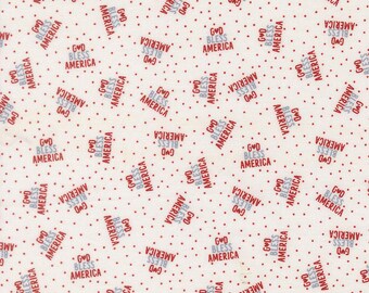 Moda Independence Day God Bless America Vanilla by Sweetwater (55724 21) 1/2 Yard Increments
