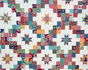 Layer Cake Ladder Quilt Pattern by The Tipsy Needle
