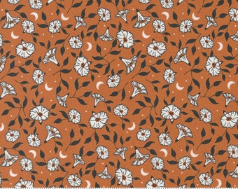Moda Spellbound Moon Flower Pumpkin (43142 13) 1/2 Yard Increments