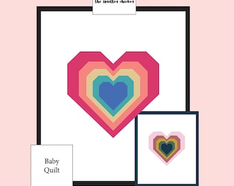 Baby Alma Quilt Pattern from Smitten Chicken*Rainbow Quilt Pattern*Rainbow Pattern*Rainbow Baby Quilt Pattern*Baby Quilt Pattern*Baby Alma*