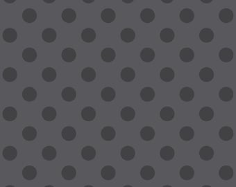 Free Spirit Tula Pink True Colors Graywork Pom Pom Carbon (PWTP118.CARBON) 1/2-YD Increments