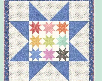 Barn Star 8 Quilt Pattern by Coriander Quilts*Barn Star Quilt Pattern*Barn Star Quilt*Star Quilt Pattern*Barn Star 8 Quilt*Star Quilt*Spring