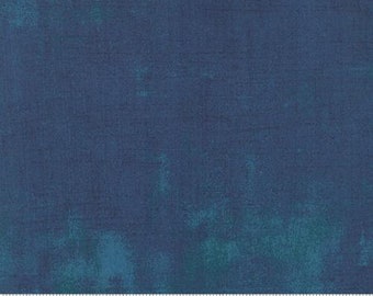 Moda Grunge Basic Prussian Blue (30150 307) 1/2 Yard Increments