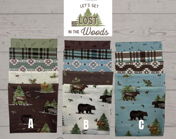 Riley Blake Designs Let's Get Lost in the Woods Fat Quarter Bundle (CC ...
