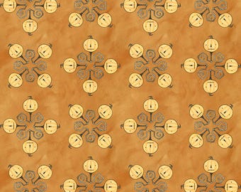 Riley Blake Designs Spooky Jacks Orange by Teresa Kogut (C17576-ORANGE) 1/2-YD increments