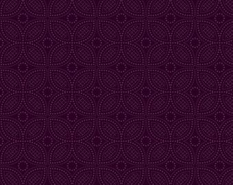 Benartex Secret Garden Nightshade Aubergine (13699-86) 1/2-YD Increments*Shelley Cavanna Fabric*Flower Farm Sampler*Floral*Bright Floral*