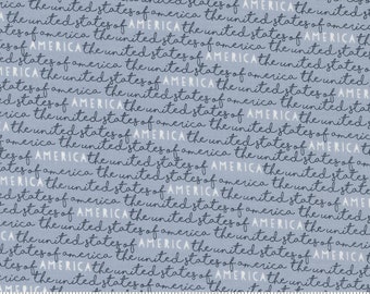 Moda Stateside America Sky by Sweetwater (55613 22) 1/2 Yard Increments