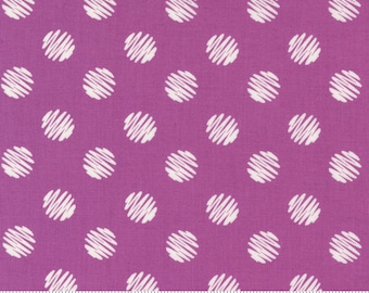 Moda Love Lily Scribble Dot Orchid (24113 20) 1/2-YD Increments