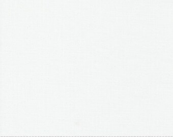 Moda Bella Solids White Bleached (9900 98) 1/2 Yard Increments