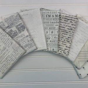 Art Gallery Fabrics Low Volume FQ & F8 Bundle (CC10041) Low Volume*Text Print*Love Letter*Backgrounds*Blenders*Text*Modern FQ Bundle*Script*