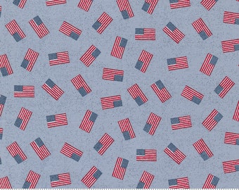 Moda Stateside Flag Sky by Sweetwater (55612 12) 1/2 Yard Increments