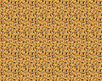 Free Spirit Boolicious Pumpkin Teeth Black (PWMA002.XBLACK) 1/2 yard Increments