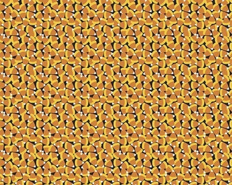 Free Spirit Boolicious Pumpkin Teeth Black (PWMA002.XBLACK) 1/2 yard Increments