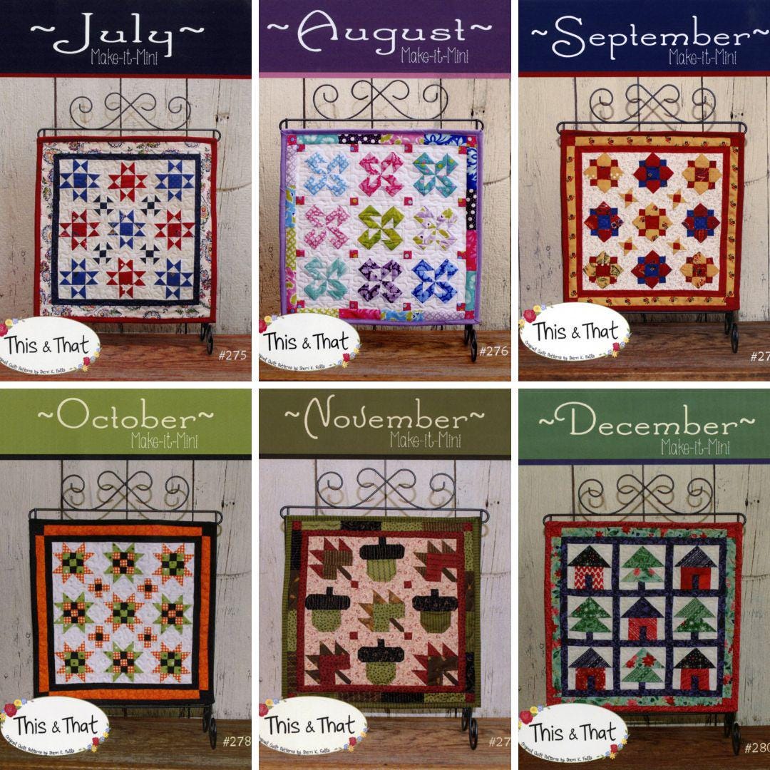 Make It Mini Quilt Pattern by This & That*mini Quilt of the Month ...