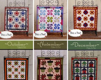 Make it Mini Quilt Pattern by This & That*Mini Quilt of the Month*Monthly Mini Quilts*Mini Quilt Patterns*Seasonal Mini Quilt Patterns*