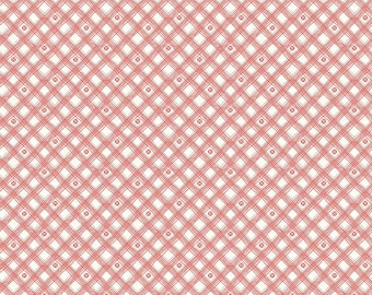 Riley Blake Designs From The Heart Plaid Cream (C10056-CREAM) 1/2 Yard Increments