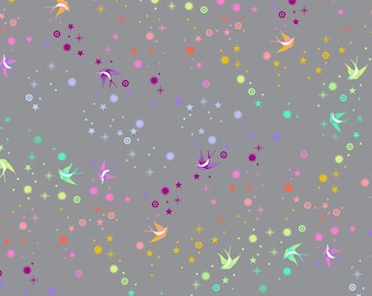 Free Spirit Tula Pink True Colors Graywork Fairy Dust Shadow (PWTP133.SHADOW) 1/2-YD Increments