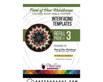 Point of View Kaleidoscope Topper Refill Remplates by PlumEasy Patterns