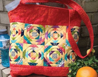 Pineapple Sizzle Tote Pattern by Cut Loose Press