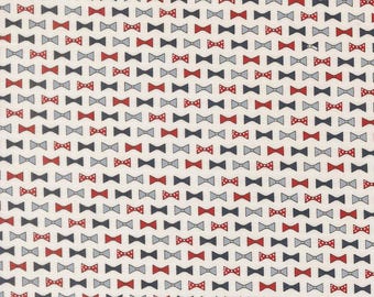 Moda Independence Day Bow Ties Vanilla by Sweetwater (55725 11) 1/2 Yard Increments