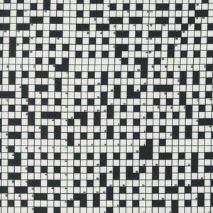 Moda Sable & Swan Crossword Puzzle Ebony (7449 12) 1/2-YD Increments*Low Volume*Blender*Background Fabric*Black and White*Crossword Puzzle*