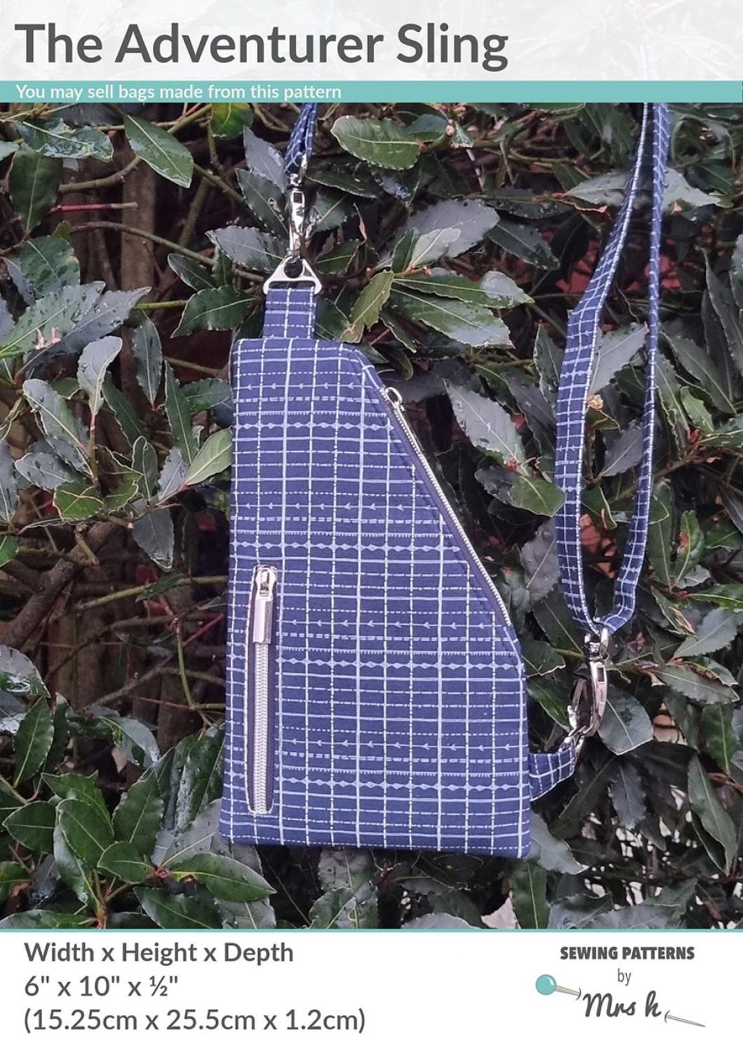 The Adventurer Sling Bag Pattern From Sewing Patterns by Mrs. H*quilted ...