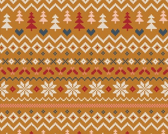 Art Gallery Fabrics Cozy & Magical Warm and Cozy Caramel (CMA-25133) 1/2 Yard Increments