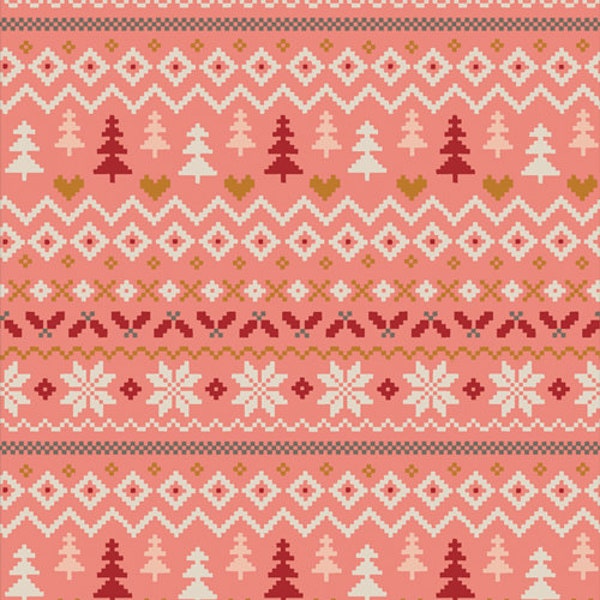 Art Gallery Fabrics Cozy & Magical Warm and Cozy Candy*CMA-25123*1/2 Yard Increments*Christmas Fabric*Holiday Fabric*Warm and Cozy Candy*