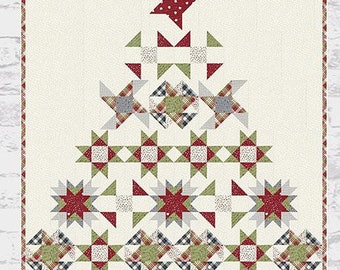 Christmas at Home Quilt Pattern by Lavender Lime*Christmas Quilt*Sweetwater*On Dasher*Holiday Quilt Pattern*Christmas Tree Quilt Pattern*