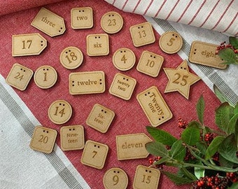 Advent Calendar Button Set by Pieces to Treasure