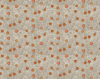 Riley Blake Designs Spooky Pumpkins Gray by Teresa Kogut (C17575-GRAY) 1/2-YD increments
