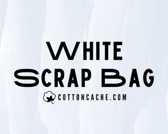 White Fabric Scrap Bag