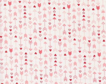Moda Love Blooms Arrow Stripes Lace (5222 11) 1/2-YD Increments*Lella Boutique*Valentine Floral Fabric*Valentine Fabrics*Love Blooms*