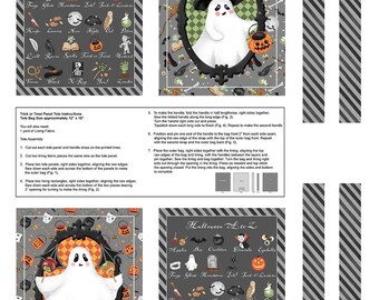 Studio E Paranormal Parade Treat Bags (8329P-90 Gray) 1-YD Increments