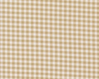 Moda Farm and Garden Gingham Toast (7480 12) 1/2-YD Increments*Low Volume*Seed Catalogue Fabric*Novelty Farm Fabric*Farm Fabric*Gingham