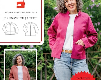 Brunswick Jacket Pattern from Liesl & Co.*Quilted Jacket Pattern*Quilted Jacket*Quilt Jacket*Quilter's Jacket*Jaket Pattern*Brunswick Jacket