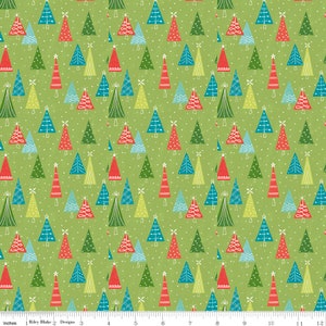 Riley Blake Designs Snowed In Trees Green*C10814-GREEN*1/2 Yard Increments*Snowed In Trees*Christmas Fabric*Christmas Trees Fabric*Trees
