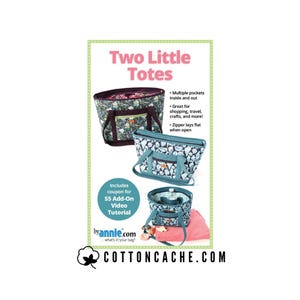 Two Little Totes Pattern by Annie*Quilted Tote Bag*Tote Bag Pattern*Big Totes Pattern*Quilted Bag*Quilted  Tote Bag Pattern*Big Tote Pattern