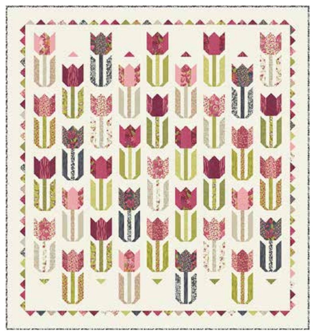 Tulip Season Quilt Kit by Robin Pickens