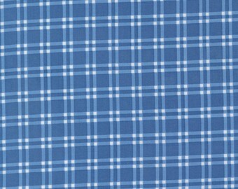 Moda Blueprint Plaid Sea (55332 17) by Camille Roskelley 1/2-YD Increments